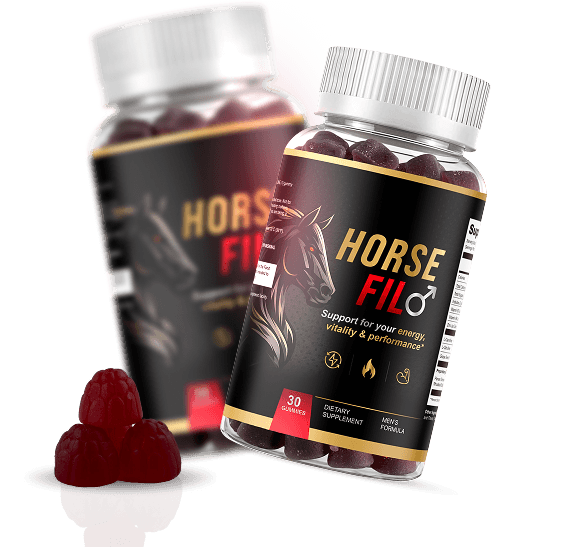 HorseFil male vitality supplement bottle
